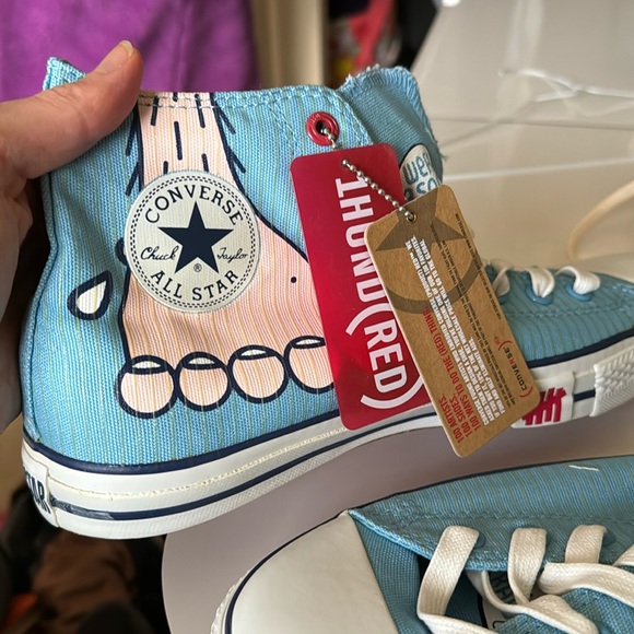 10.5 New Converse x Undefeated “Raw Dog” Collab - Wear a Sock - Red Project - Picture 2 of 6
